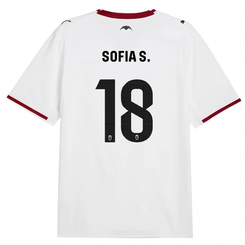 Danxen Enfant Maillot Sofia Silva #18 Noir Blanc Rouge Jaune Tenues Domicile 2026/27 T-Shirt
