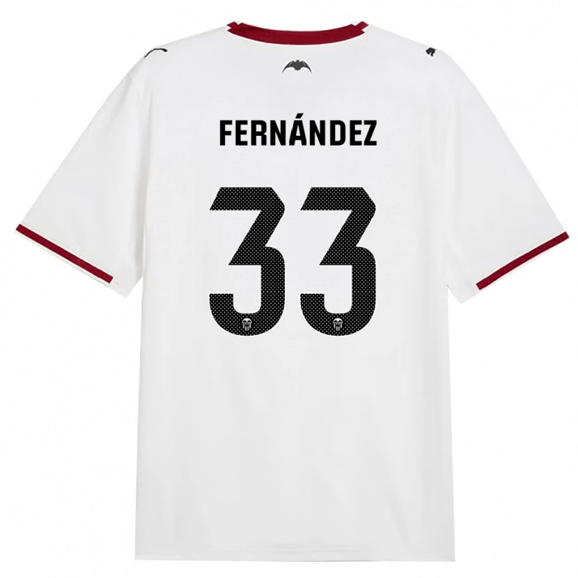 Danxen Enfant Maillot Hugo Fernández #33 Noir Blanc Rouge Jaune Tenues Domicile 2026/27 T-Shirt