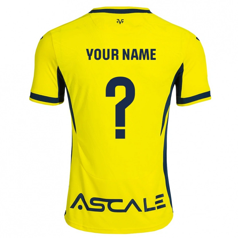 Danxen Enfant Maillot Votre Nom #0 Jaune Noir Rouge Tenues Domicile 2026/27 T-Shirt