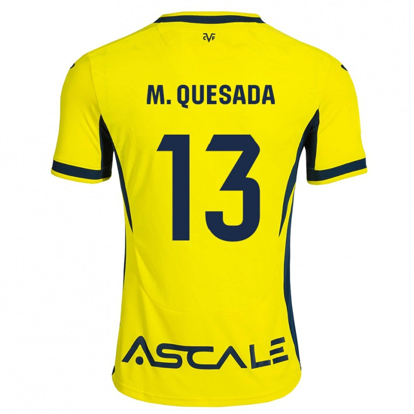 Danxen Enfant Maillot Montserrat Quesada Carrasco #13 Jaune Noir Rouge Tenues Domicile 2026/27 T-Shirt