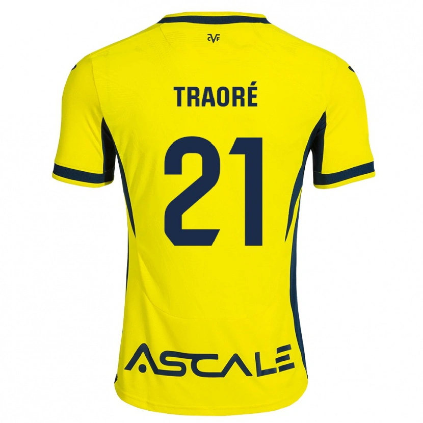 Danxen Enfant Maillot Moussa Traoré #21 Jaune Noir Rouge Tenues Domicile 2026/27 T-Shirt