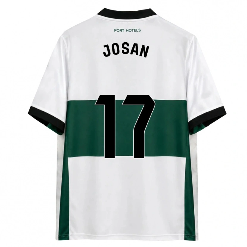 Danxen Enfant Maillot José Antonio Ferrández Pomares #17 Vert Blanc Rouge Tenues Domicile 2026/27 T-Shirt