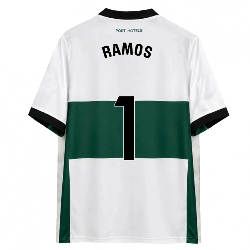 Danxen Enfant Maillot Alejandro Ramos #1 Vert Blanc Rouge Tenues Domicile 2026/27 T-Shirt