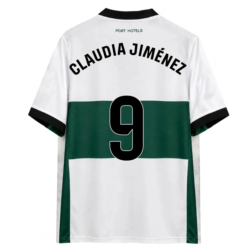 Danxen Enfant Maillot Claudia Jiménez Gutiérrez #9 Vert Blanc Rouge Tenues Domicile 2026/27 T-Shirt