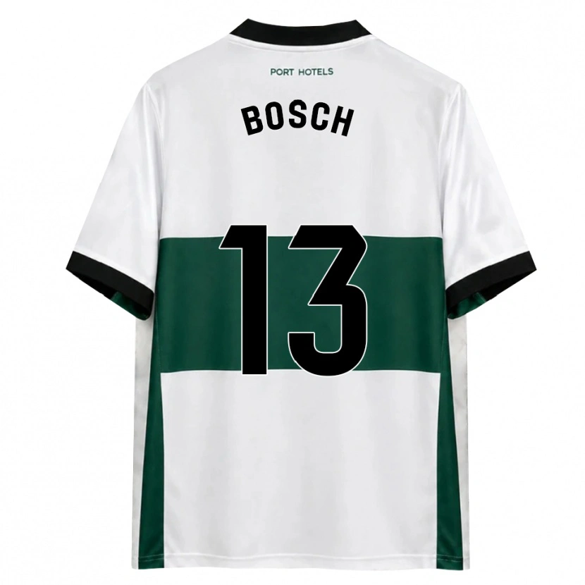 Danxen Enfant Maillot Owen Bosch #13 Vert Blanc Rouge Tenues Domicile 2026/27 T-Shirt