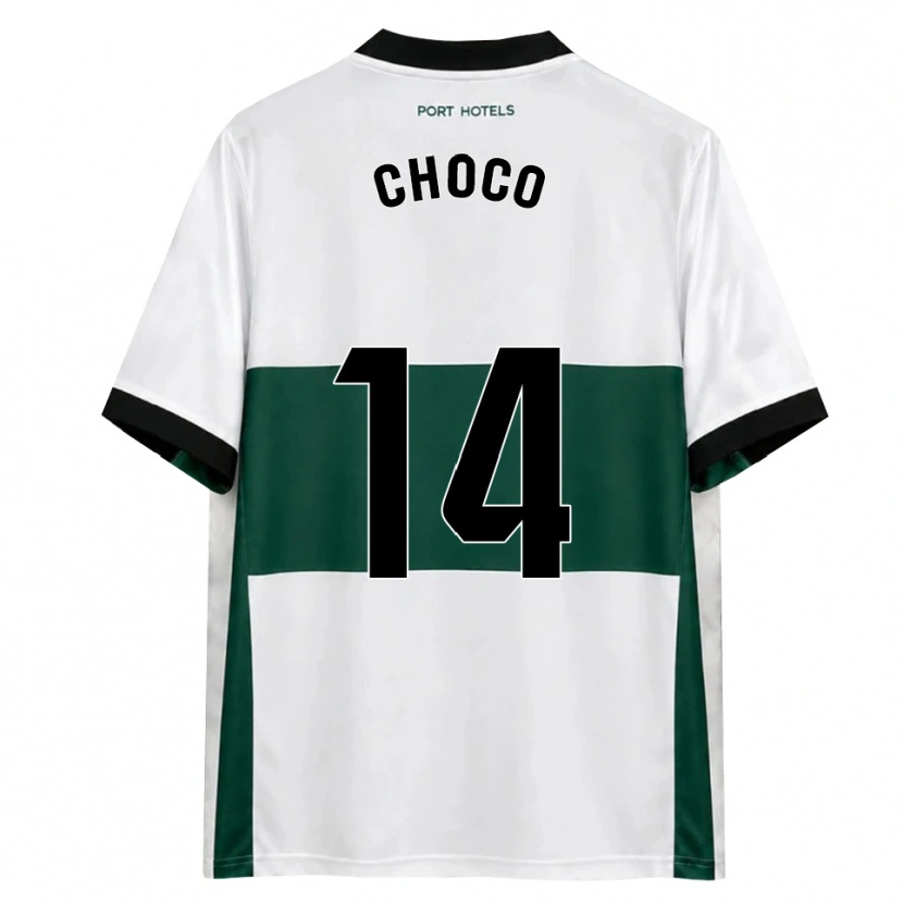 Danxen Enfant Maillot Choco #14 Vert Blanc Rouge Tenues Domicile 2026/27 T-Shirt