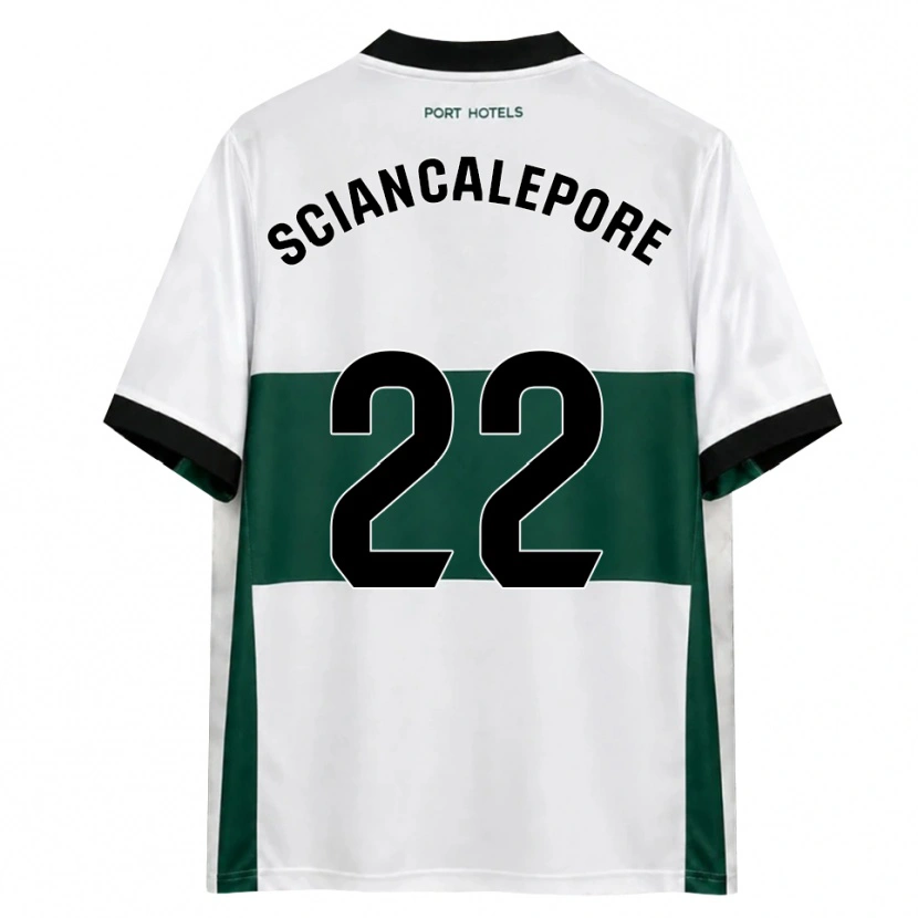 Danxen Enfant Maillot Mateo Sciancalepore #22 Vert Blanc Rouge Tenues Domicile 2026/27 T-Shirt
