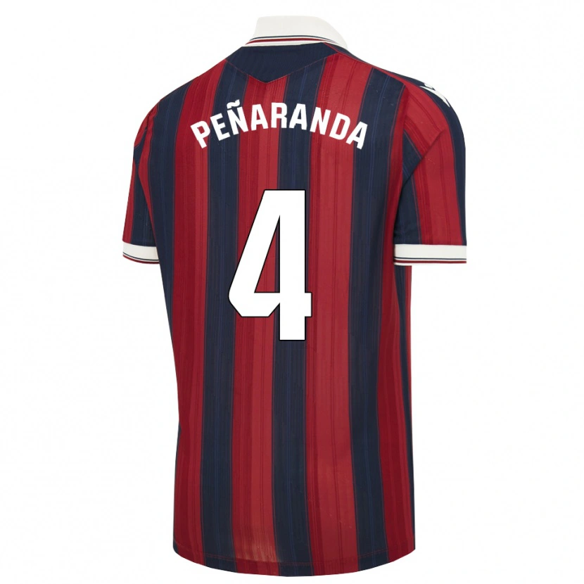 Danxen Enfant Maillot Carlos Peñaranda #4 Bleu Nuit Rouge Tenues Domicile 2026/27 T-Shirt