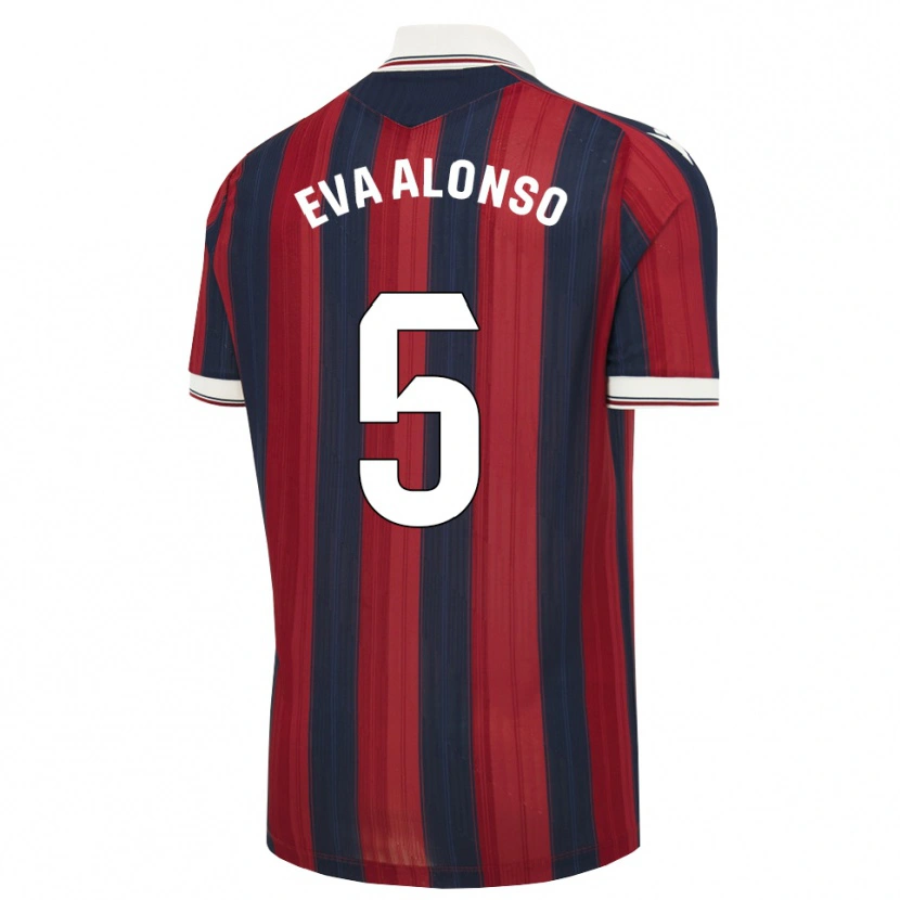 Danxen Enfant Maillot Eva Alonso #5 Bleu Nuit Rouge Tenues Domicile 2026/27 T-Shirt