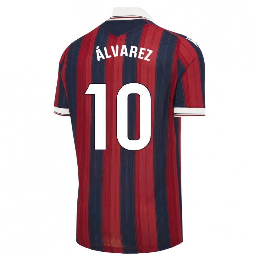 Danxen Enfant Maillot Carlos Álvarez #10 Bleu Nuit Rouge Tenues Domicile 2026/27 T-Shirt