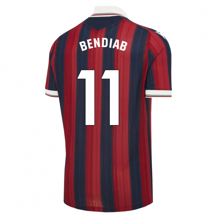 Danxen Enfant Maillot Zadig Bendiab #11 Bleu Nuit Rouge Tenues Domicile 2026/27 T-Shirt