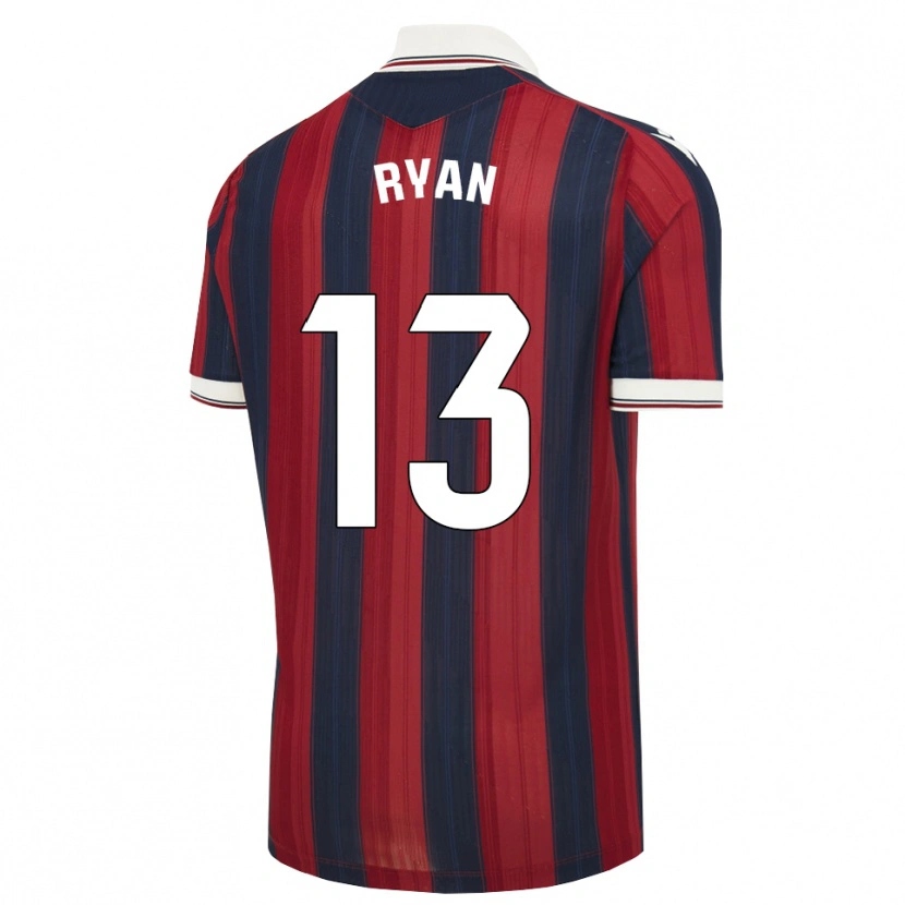 Danxen Enfant Maillot Mathew Ryan #13 Bleu Nuit Rouge Tenues Domicile 2026/27 T-Shirt