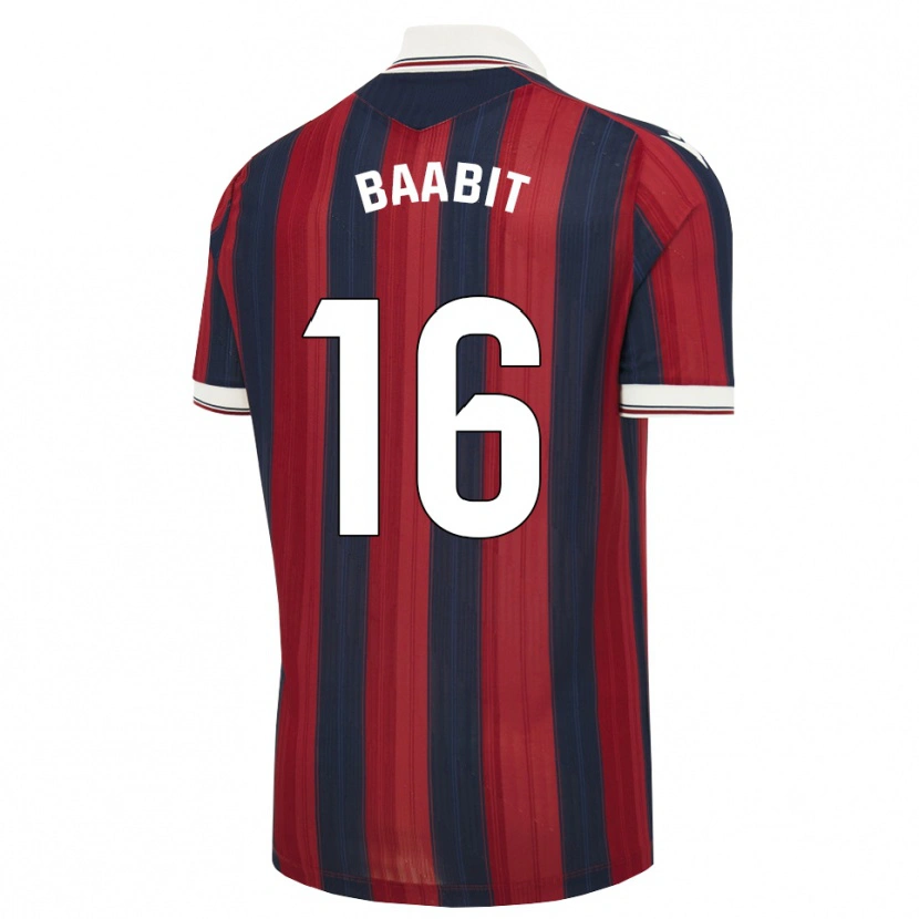 Danxen Enfant Maillot Adam Baabit #16 Bleu Nuit Rouge Tenues Domicile 2026/27 T-Shirt
