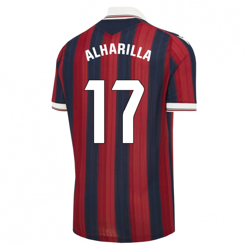 Danxen Enfant Maillot María Alharilla #17 Bleu Nuit Rouge Tenues Domicile 2026/27 T-Shirt