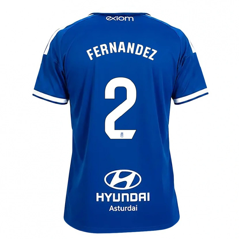 Danxen Enfant Maillot Adrián Fernández #2 Bleu Moyen Blanc Tenues Domicile 2026/27 T-Shirt