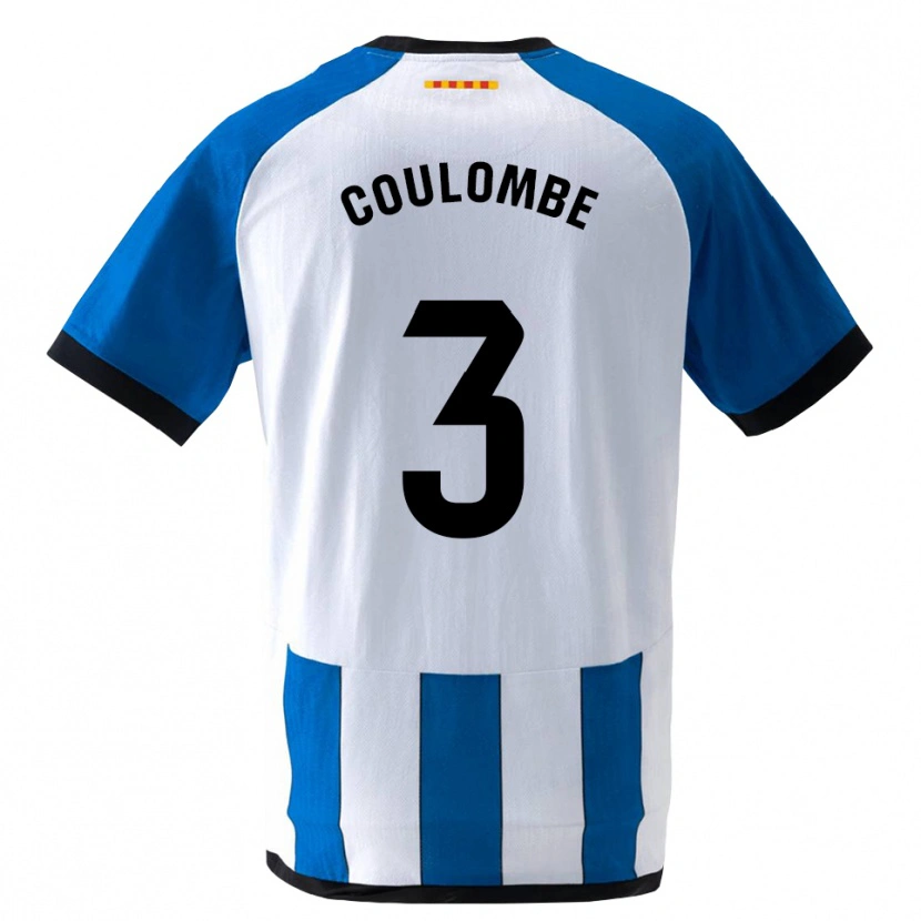 Danxen Enfant Maillot Thomas Coulombe #3 Bleu Royal Blanc Tenues Domicile 2026/27 T-Shirt