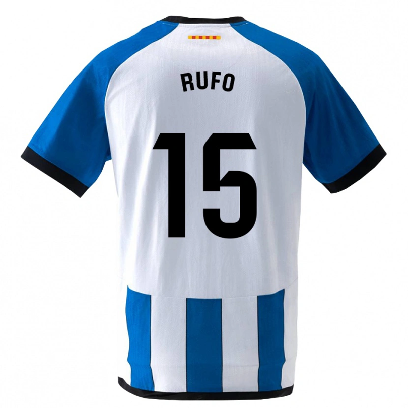 Danxen Enfant Maillot Xavi Rufo #15 Bleu Royal Blanc Tenues Domicile 2026/27 T-Shirt