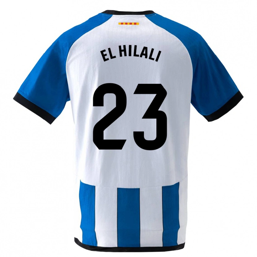 Danxen Enfant Maillot Omar El Hilali #23 Bleu Royal Blanc Tenues Domicile 2026/27 T-Shirt
