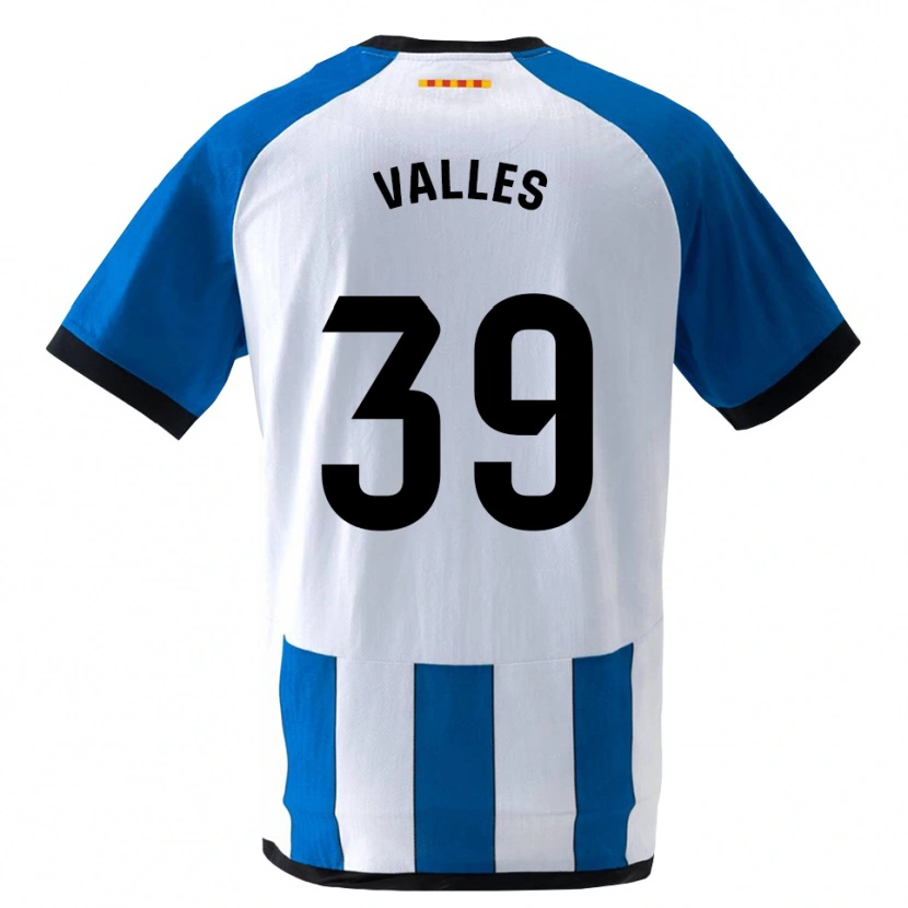 Danxen Enfant Maillot Gastón Valles #39 Bleu Royal Blanc Tenues Domicile 2026/27 T-Shirt