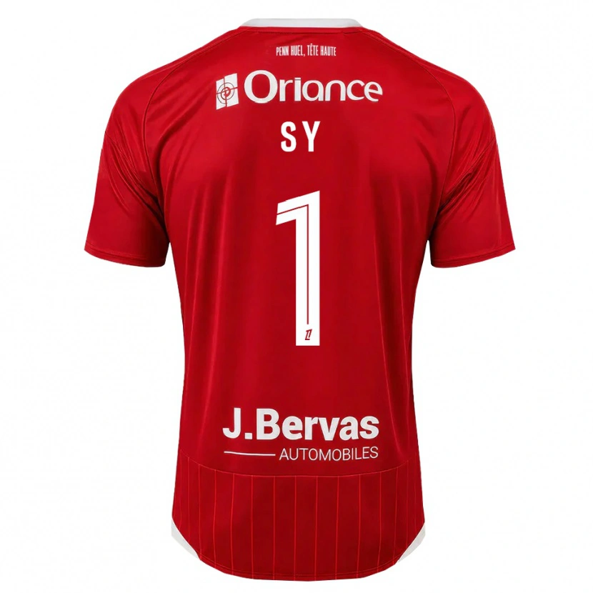 Danxen Enfant Maillot Seydou Sy #1 Blanc Rouge Tenues Domicile 2026/27 T-Shirt