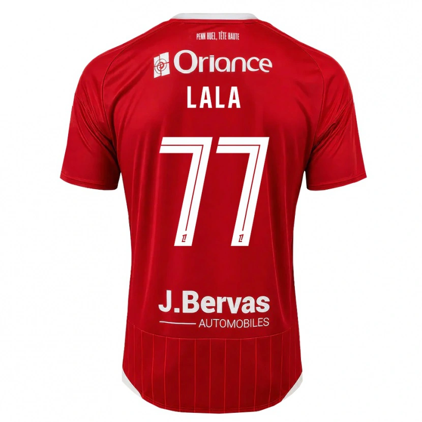 Danxen Enfant Maillot Kenny Lala #77 Blanc Rouge Tenues Domicile 2026/27 T-Shirt