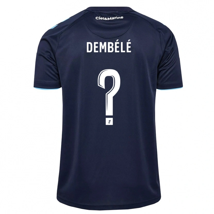 Danxen Enfant Maillot Malyk Dembélé #0 Bleu Barbeau Bleu Nuit Tenues Domicile 2026/27 T-Shirt