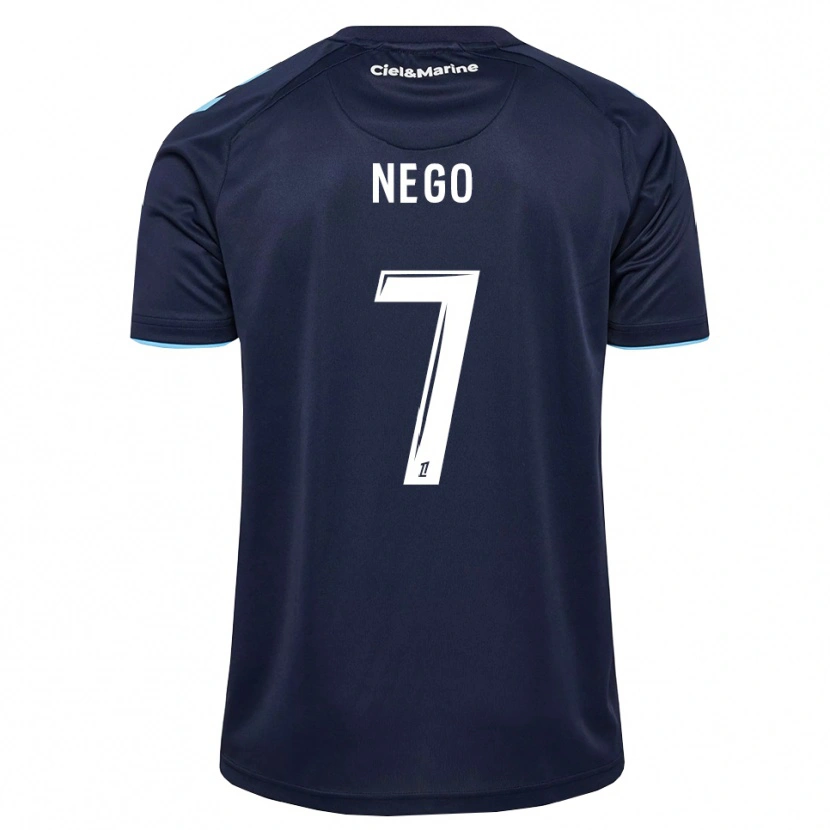 Danxen Enfant Maillot Loïc Nego #7 Bleu Barbeau Bleu Nuit Tenues Domicile 2026/27 T-Shirt