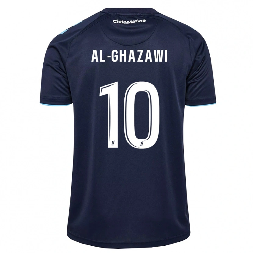 Danxen Enfant Maillot Zayn Al-Ghazawi #10 Bleu Barbeau Bleu Nuit Tenues Domicile 2026/27 T-Shirt