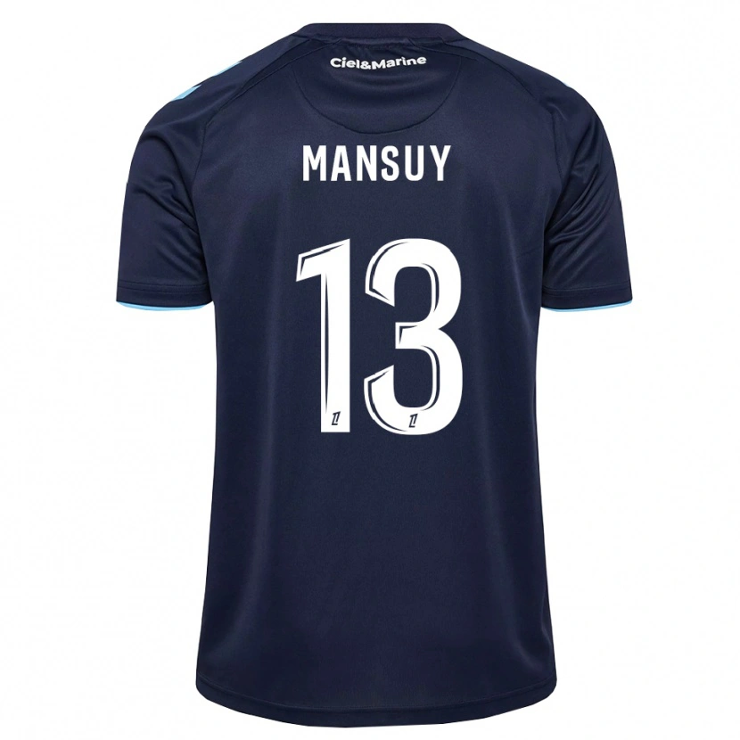 Danxen Enfant Maillot Héloïse Mansuy #13 Bleu Barbeau Bleu Nuit Tenues Domicile 2026/27 T-Shirt