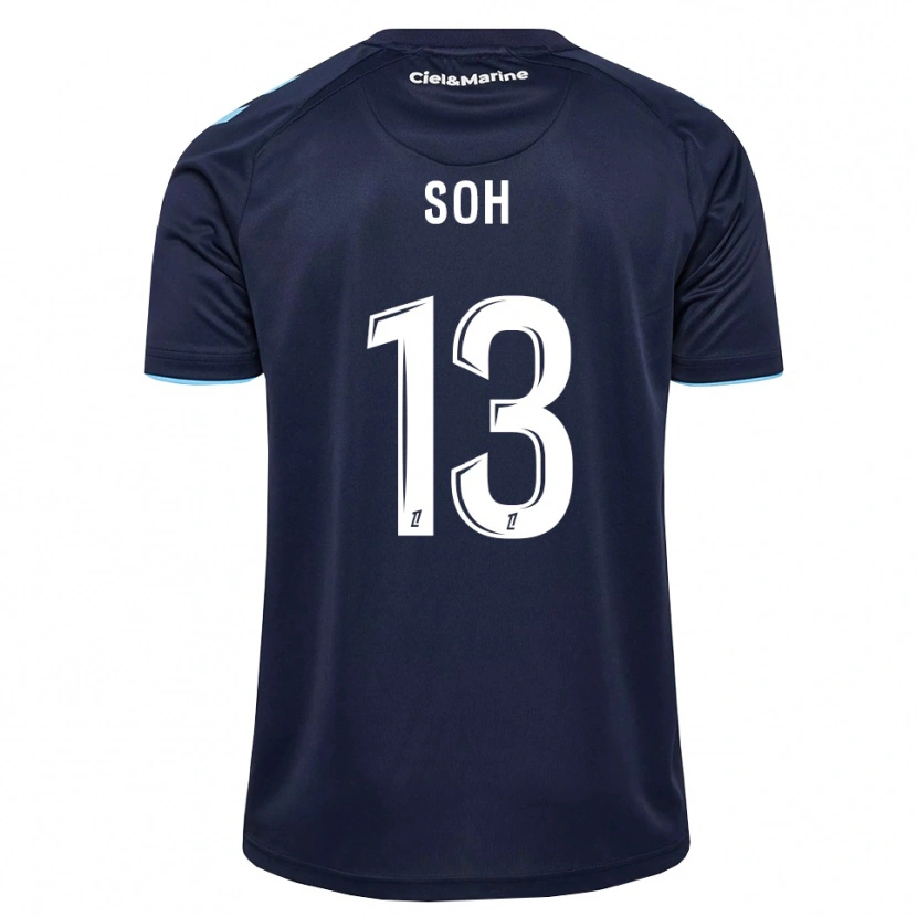 Danxen Enfant Maillot Yanis Soh #13 Bleu Barbeau Bleu Nuit Tenues Domicile 2026/27 T-Shirt