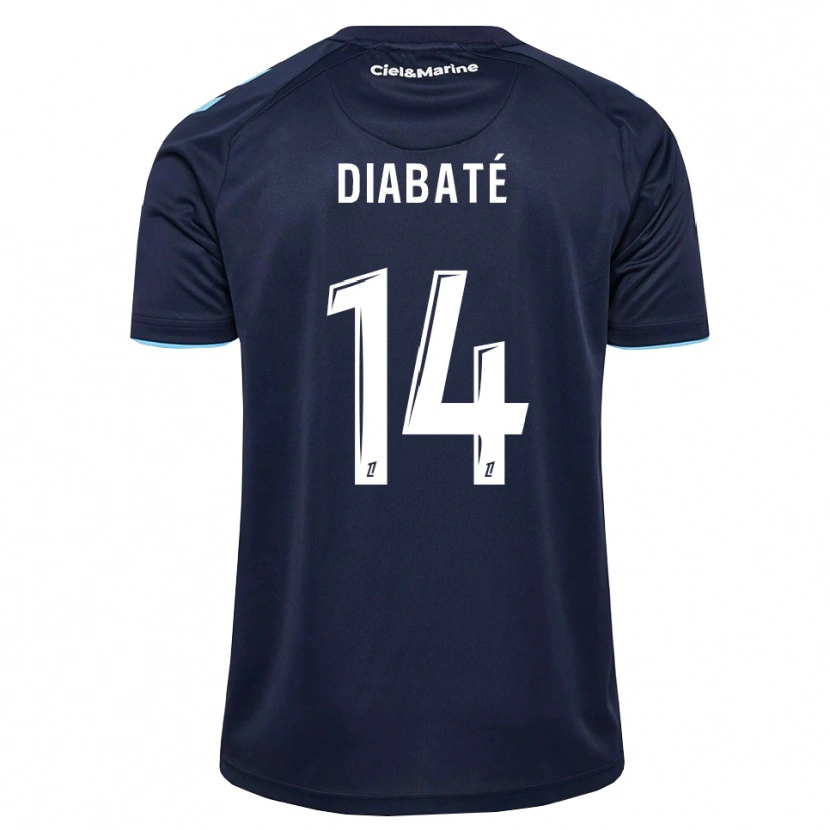 Danxen Enfant Maillot Adams Diabaté #14 Bleu Barbeau Bleu Nuit Tenues Domicile 2026/27 T-Shirt