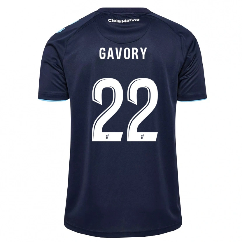 Danxen Enfant Maillot Christy Gavory #22 Bleu Barbeau Bleu Nuit Tenues Domicile 2026/27 T-Shirt