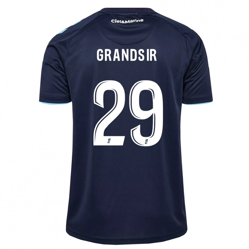Danxen Enfant Maillot Samuel Grandsir #29 Bleu Barbeau Bleu Nuit Tenues Domicile 2026/27 T-Shirt