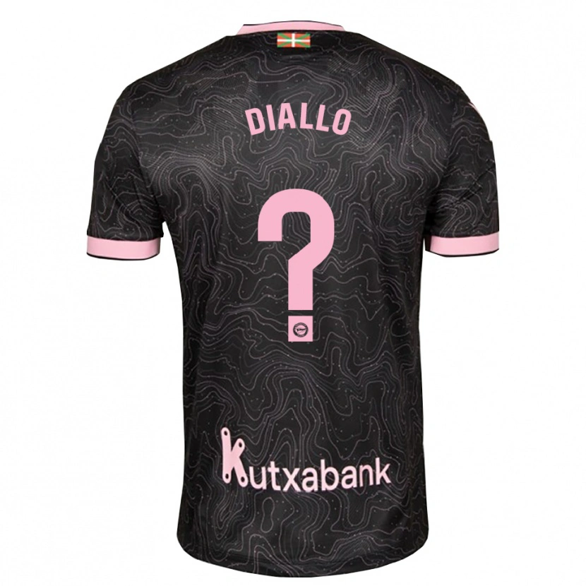 Danxen Enfant Maillot Selu Diallo #0 Noir Rose Tenues Extérieur 2026/27 T-Shirt