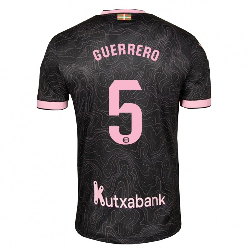 Danxen Enfant Maillot Ángel Guerrero #5 Noir Rose Tenues Extérieur 2026/27 T-Shirt