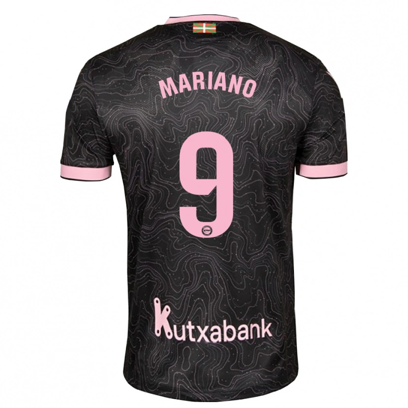 Danxen Enfant Maillot Mariano Díaz #9 Noir Rose Tenues Extérieur 2026/27 T-Shirt