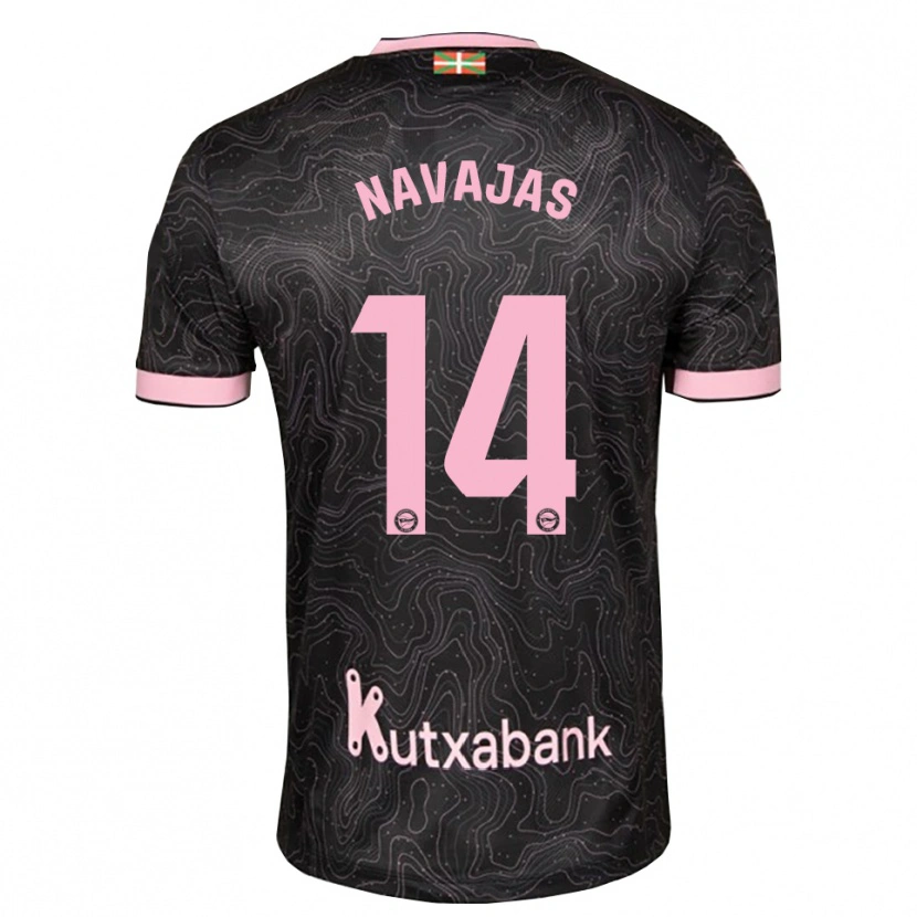 Danxen Enfant Maillot Laura Navajas #14 Noir Rose Tenues Extérieur 2026/27 T-Shirt