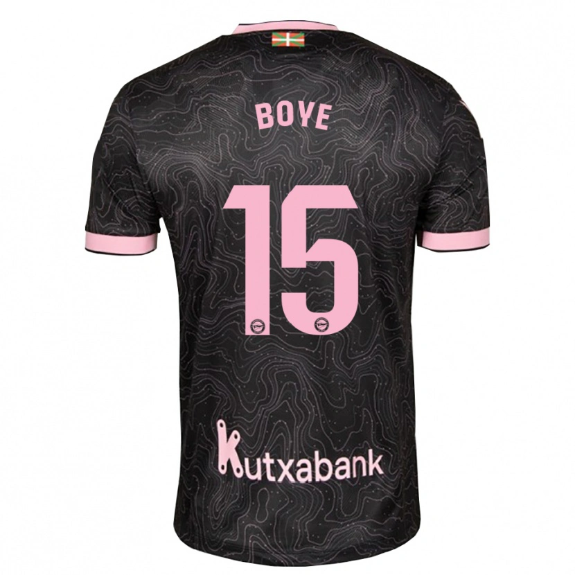 Danxen Enfant Maillot Lucas Boyé #15 Noir Rose Tenues Extérieur 2026/27 T-Shirt