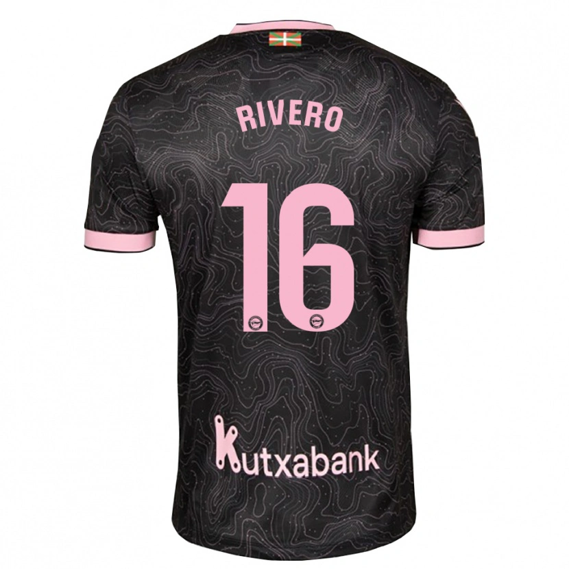 Danxen Enfant Maillot Almudena Rivero #16 Noir Rose Tenues Extérieur 2026/27 T-Shirt