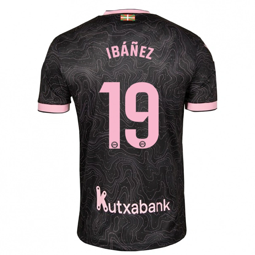 Danxen Enfant Maillot Pablo Ibáñez #19 Noir Rose Tenues Extérieur 2026/27 T-Shirt
