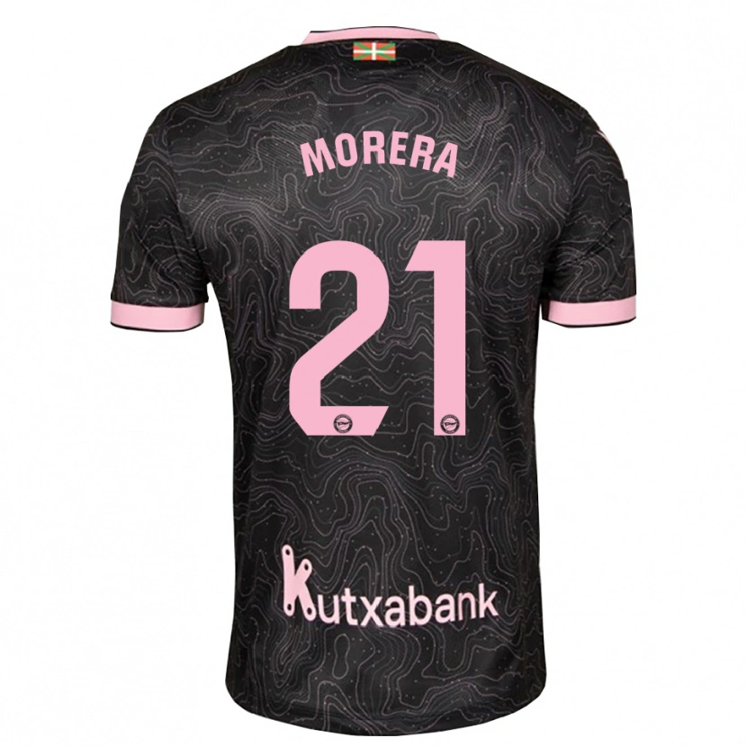 Danxen Enfant Maillot Carla Morera #21 Noir Rose Tenues Extérieur 2026/27 T-Shirt