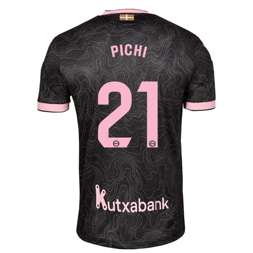Danxen Enfant Maillot Maria Garcia Pichi #21 Noir Rose Tenues Extérieur 2026/27 T-Shirt