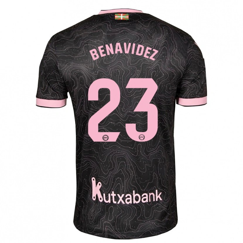 Danxen Enfant Maillot Carlos Protesoni #23 Noir Rose Tenues Extérieur 2026/27 T-Shirt