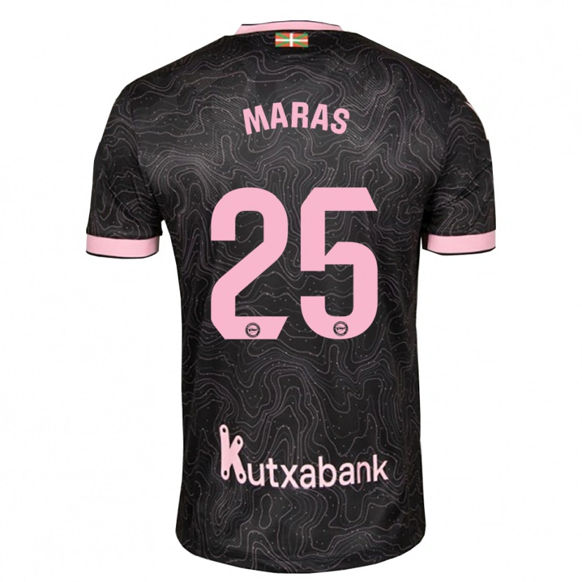 Danxen Enfant Maillot Nikola Maras #25 Noir Rose Tenues Extérieur 2026/27 T-Shirt