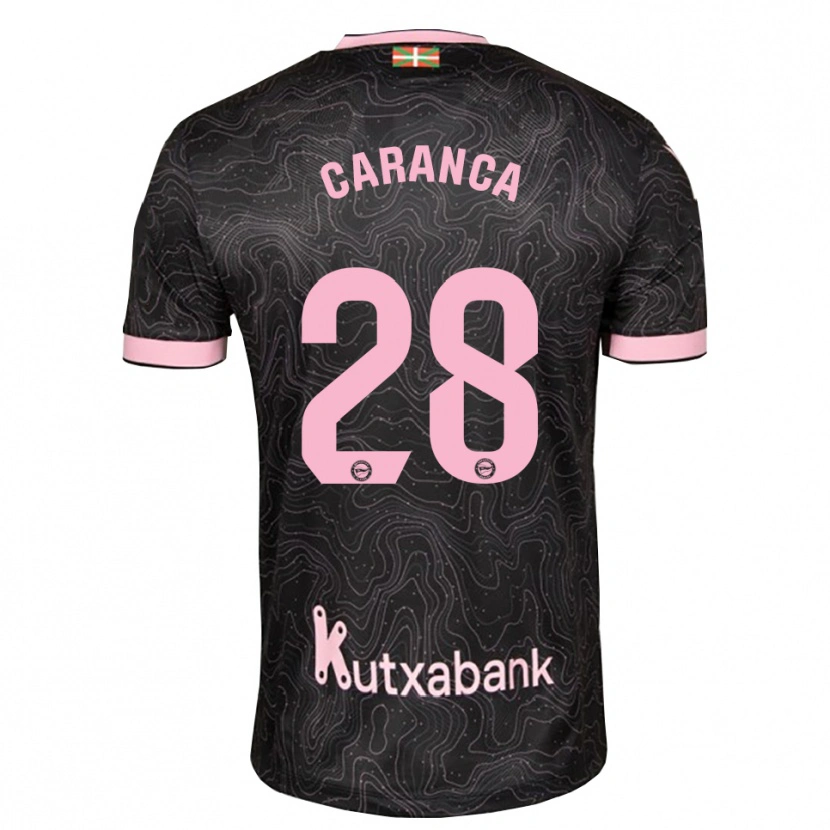 Danxen Enfant Maillot Sara Caranca #28 Noir Rose Tenues Extérieur 2026/27 T-Shirt