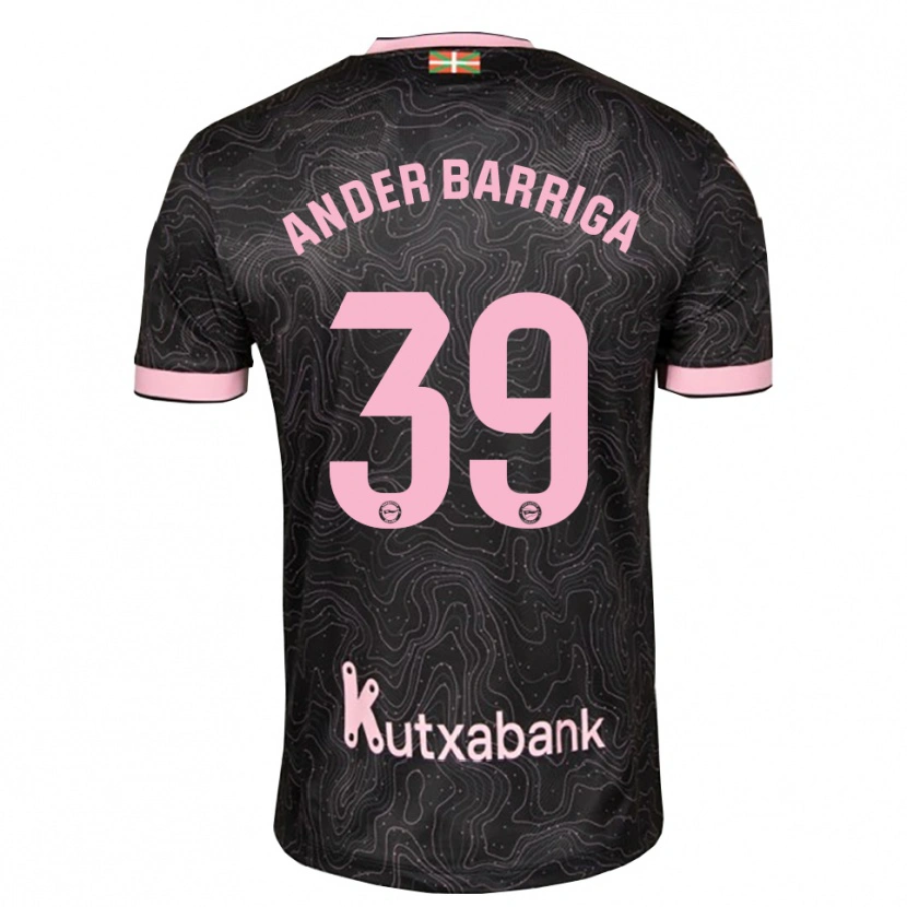 Danxen Enfant Maillot Jon Ander Barriga #39 Noir Rose Tenues Extérieur 2026/27 T-Shirt