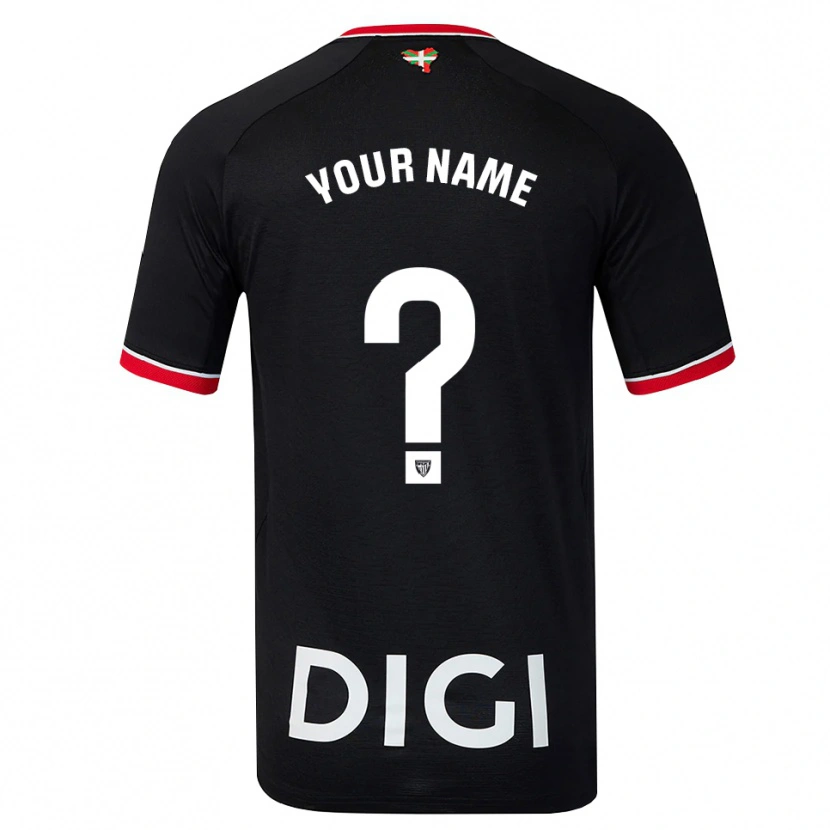 Danxen Enfant Maillot Votre Nom #0 Noir Blanc Rouge Tenues Extérieur 2026/27 T-Shirt