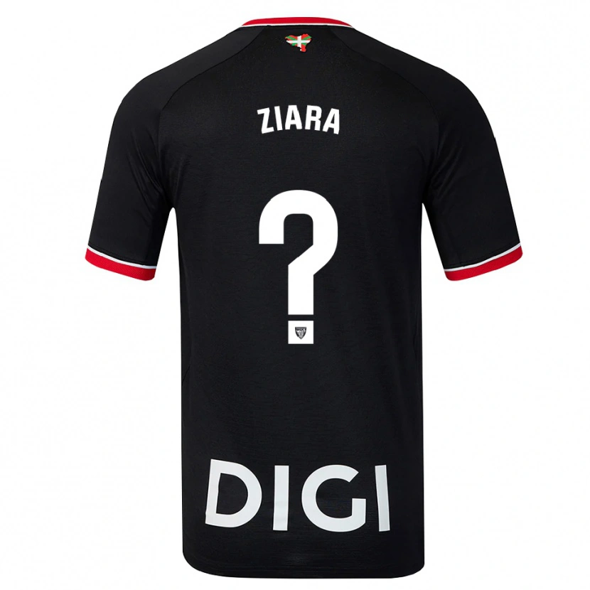Danxen Enfant Maillot Ziara Vega Uribarri #0 Noir Blanc Rouge Tenues Extérieur 2026/27 T-Shirt