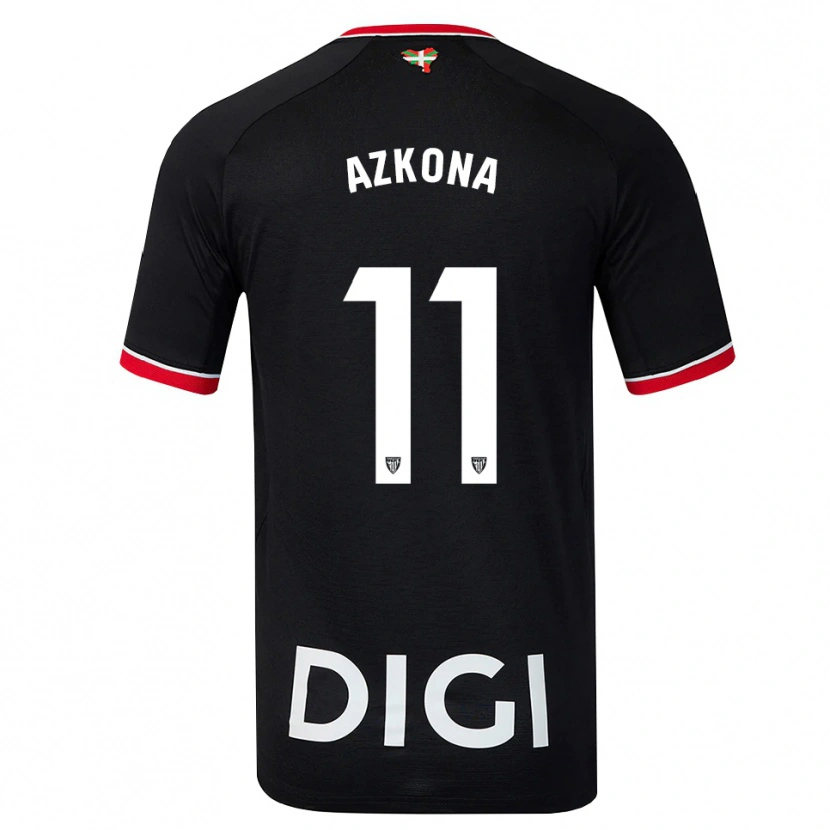 Danxen Enfant Maillot Ane Azkona Fuente #11 Noir Blanc Rouge Tenues Extérieur 2026/27 T-Shirt