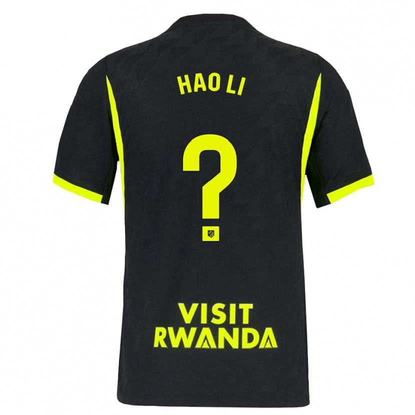 Danxen Enfant Maillot Hao Li #0 Vert Vif Noir Tenues Extérieur 2026/27 T-Shirt